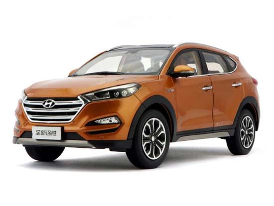 1/18 3rd generation Hyundai Tucson diecast In Orange